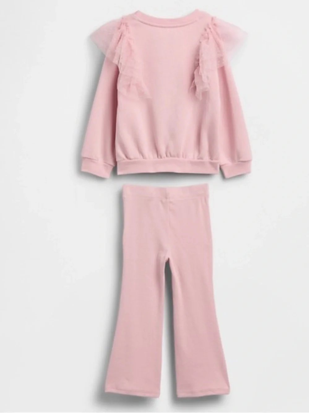 Toddler Tulle Sweatshirt & Rib Flare Leggings Set